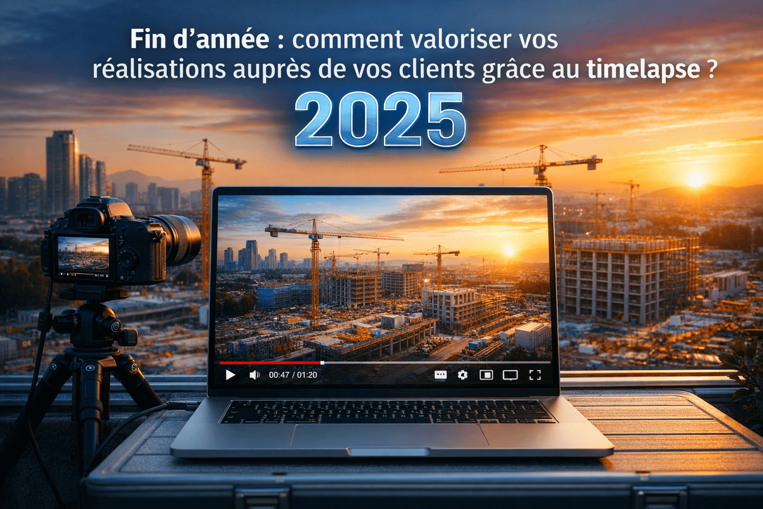 Fin d’année : comment valoriser vos réalisations auprès de vos clients grâce au timelapse ?